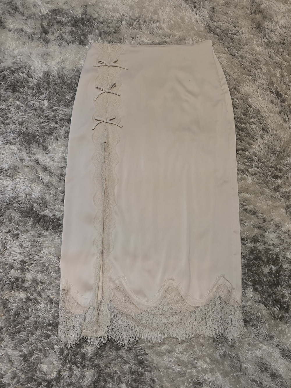 Steve Madden Lace-Trim Midi Skirt